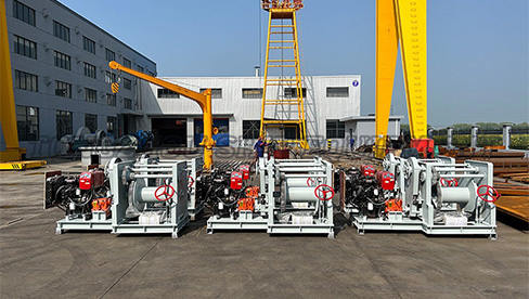 Cabrestante con diesel